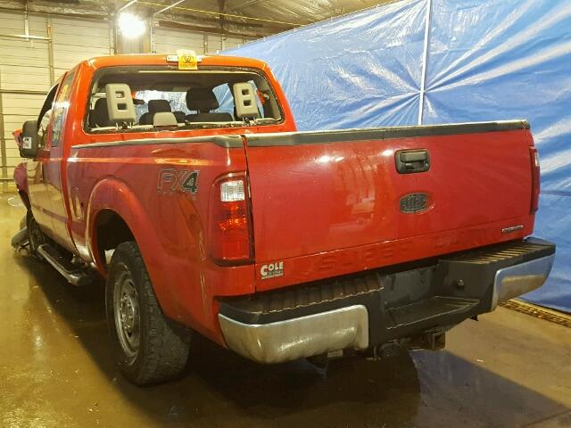 1FT7X2B6XCEB48901 - 2012 FORD F250 SUPER RED photo 3