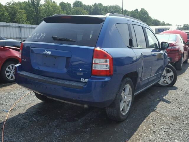 1J4NF4FB6AD593100 - 2010 JEEP COMPASS SP BLUE photo 4