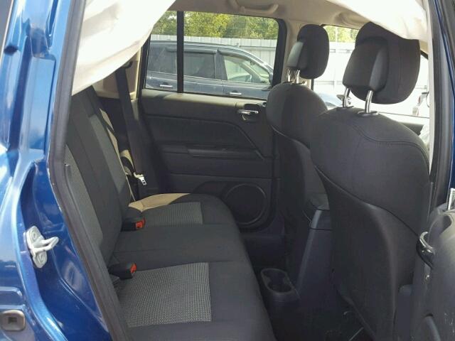 1J4NF4FB6AD593100 - 2010 JEEP COMPASS SP BLUE photo 6