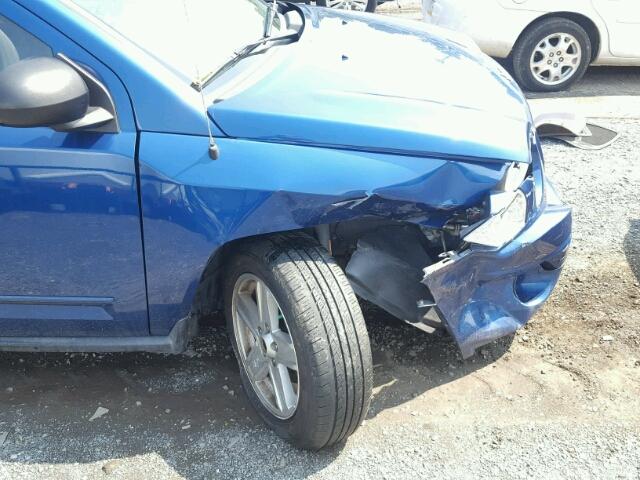 1J4NF4FB6AD593100 - 2010 JEEP COMPASS SP BLUE photo 9