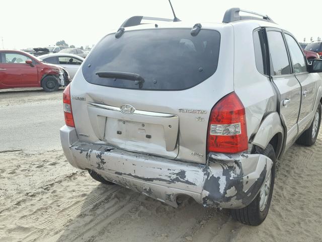 KM8JN72D86U373279 - 2006 HYUNDAI TUCSON GLS SILVER photo 9