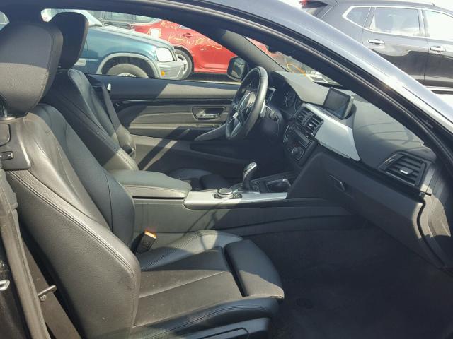 WBA3N9C5XFK247062 - 2015 BMW 428 XI BLACK photo 5