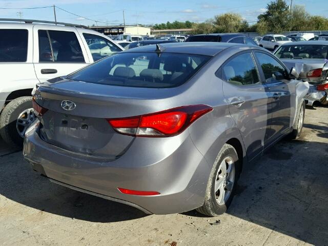 KMHDH4AE7EU183291 - 2014 HYUNDAI ELANTRA SE GRAY photo 4