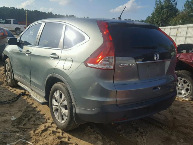 5J6RM3H51CL039142 - 2012 HONDA CR-V EX GRAY photo 3