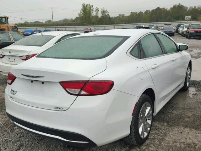 1C3CCCAB7FN687094 - 2015 CHRYSLER 200 LIMITE WHITE photo 4