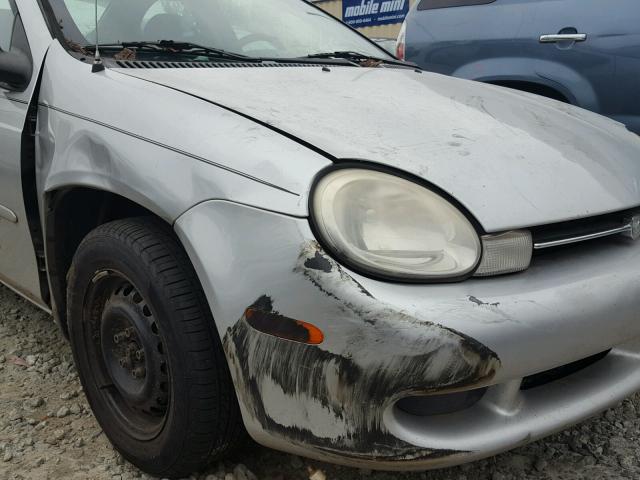 1B3ES46C01D117792 - 2001 DODGE NEON GRAY photo 9