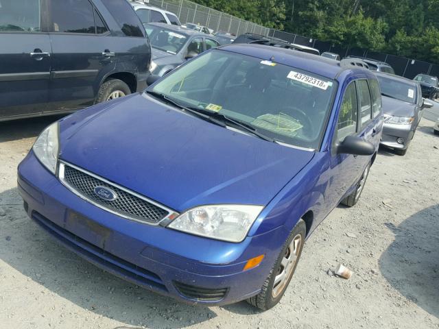 1FAHP36N75W292288 - 2005 FORD FOCUS ZXW BLUE photo 2