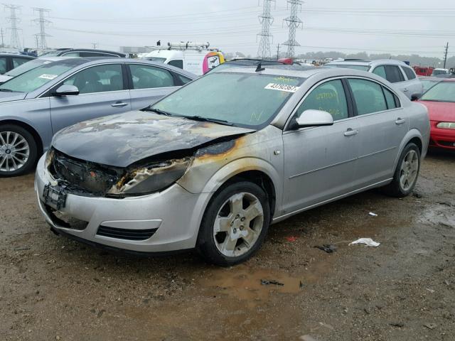 1G8ZS57B28F276401 - 2008 SATURN AURA SILVER photo 2