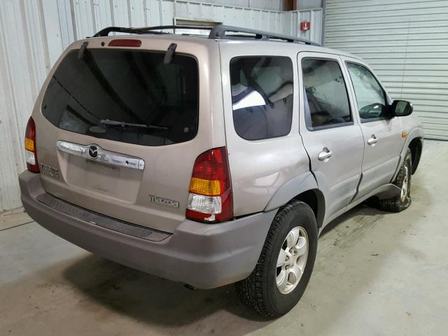 4F2YU07181KM56095 - 2001 MAZDA TRIBUTE BEIGE photo 4