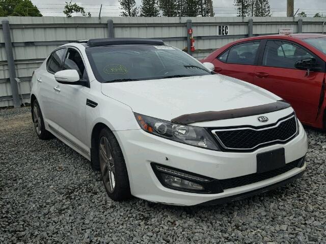 5XXGR4A66DG146292 - 2013 KIA OPTIMA SX WHITE photo 1