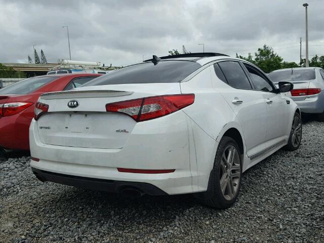 5XXGR4A66DG146292 - 2013 KIA OPTIMA SX WHITE photo 4