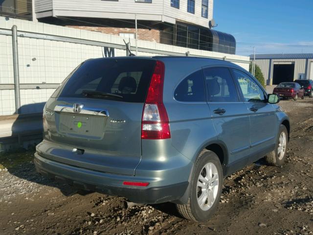 5J6RE4H57BL056206 - 2011 HONDA CR-V TURQUOISE photo 4