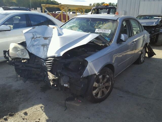 KNAGE124465022078 - 2006 KIA OPTIMA LX SILVER photo 2