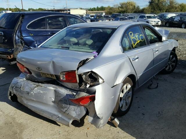 KNAGE124465022078 - 2006 KIA OPTIMA LX SILVER photo 4