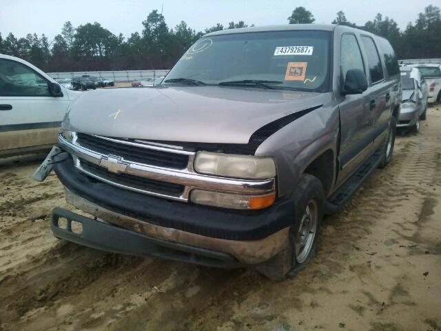 3GNEC16Z82G348322 - 2002 CHEVROLET SUBURBAN C TAN photo 2