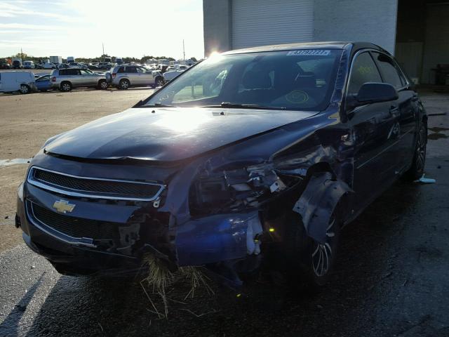 1G1ZG57B28F222080 - 2008 CHEVROLET MALIBU BLUE photo 2