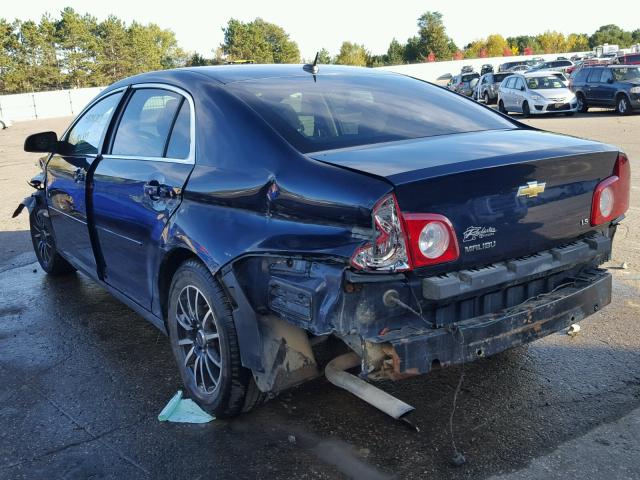 1G1ZG57B28F222080 - 2008 CHEVROLET MALIBU BLUE photo 3