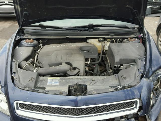 1G1ZG57B28F222080 - 2008 CHEVROLET MALIBU BLUE photo 7