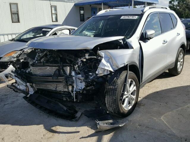 KNMAT2MT7GP614461 - 2016 NISSAN ROGUE S SILVER photo 2