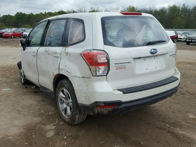 JF2SJAAC3HG566839 - 2017 SUBARU FORESTER 2 WHITE photo 3