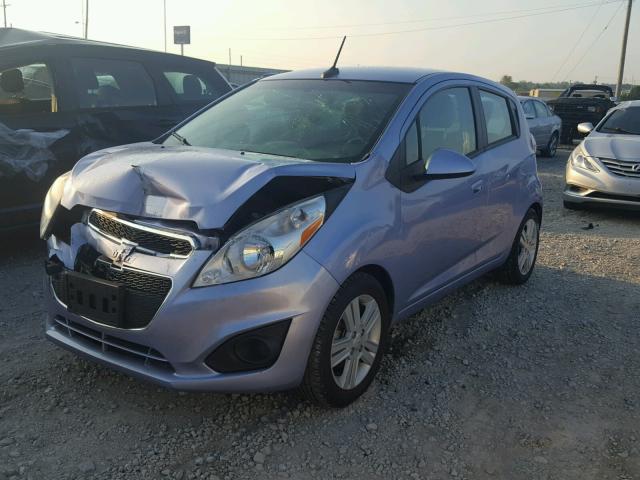 KL8CB6S99EC568610 - 2014 CHEVROLET SPARK LS BLUE photo 2