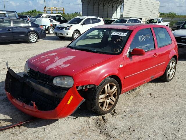 9BWDE61J434051565 - 2003 VOLKSWAGEN GTI RED photo 2