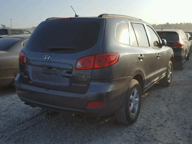 5NMSG13D18H216332 - 2008 HYUNDAI SANTA FE G CHARCOAL photo 4