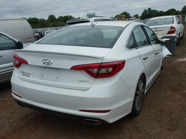 5NPE34AF3HH514365 - 2017 HYUNDAI SONATA SPO WHITE photo 4