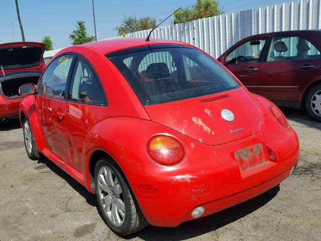 3VWCD21C43M444793 - 2003 VOLKSWAGEN NEW BEETLE 红色 照片 3