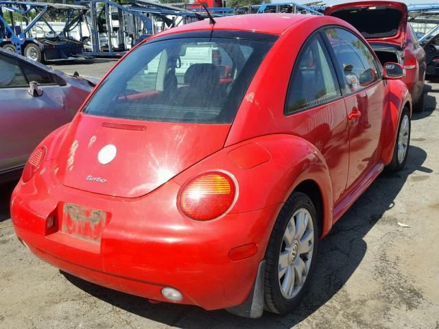 3VWCD21C43M444793 - 2003 VOLKSWAGEN NEW BEETLE 红色 照片 4
