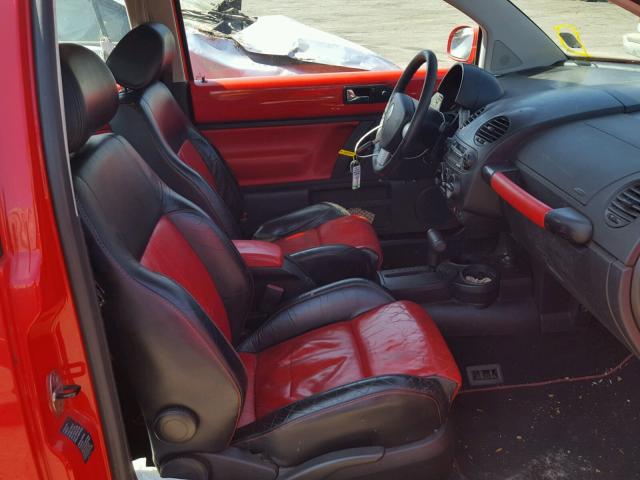 3VWCD21C43M444793 - 2003 VOLKSWAGEN NEW BEETLE 红色 照片 5