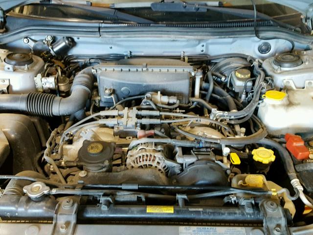 JF1SF65631H723339 - 2001 SUBARU FORESTER S SILVER photo 7