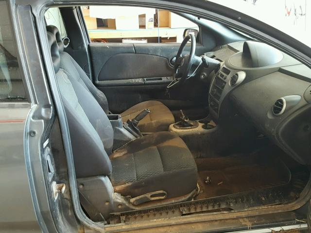 1G8AM15F37Z112710 - 2007 SATURN ION LEVEL GRAY photo 5