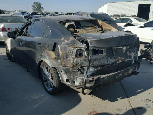 JTHBE262465003721 - 2006 LEXUS IS 350 BURN photo 3