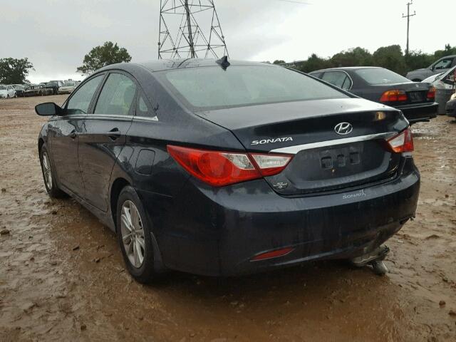 5NPEB4AC6DH645700 - 2013 HYUNDAI SONATA GLS BLACK photo 3