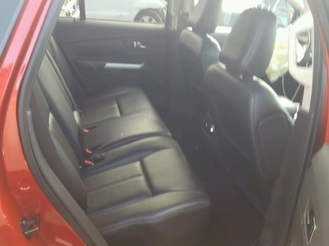 2FMDK3JC4CBA36035 - 2012 FORD EDGE SEL RED photo 6