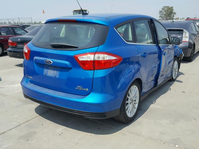 1FADP5BU9DL505684 - 2013 FORD C-MAX SEL BLUE photo 4