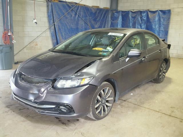 19XFB2F93FE212798 - 2015 HONDA CIVIC EXL 灰色 照片 2