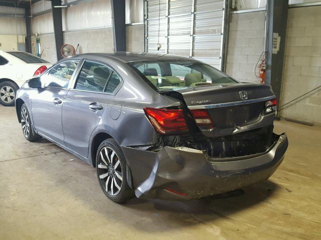 19XFB2F93FE212798 - 2015 HONDA CIVIC EXL 灰色 照片 3