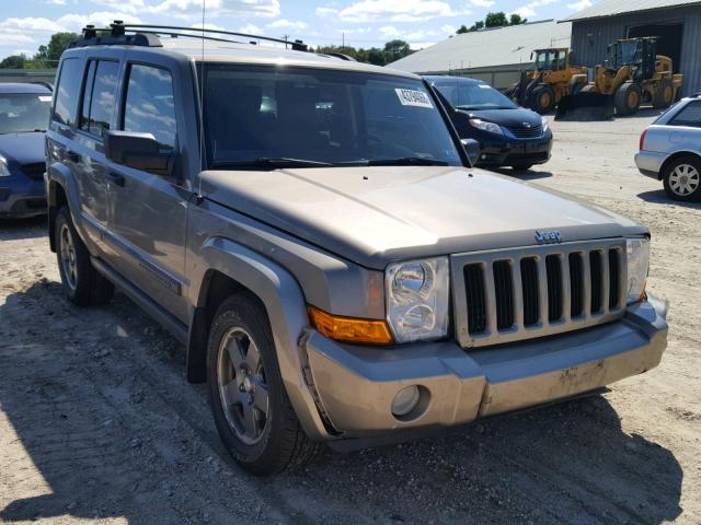 1J8HG48N96C139601 - 2006 JEEP COMMANDER GOLD photo 1