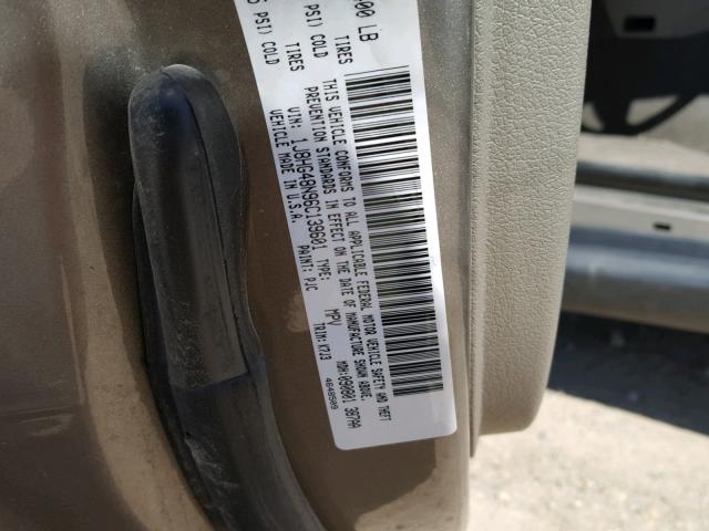 1J8HG48N96C139601 - 2006 JEEP COMMANDER GOLD photo 10