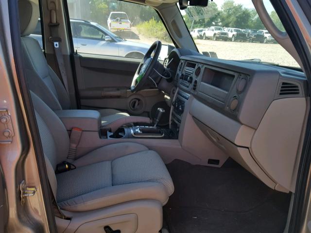 1J8HG48N96C139601 - 2006 JEEP COMMANDER GOLD photo 5