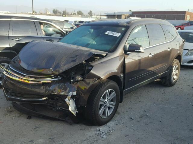 1GNKRGKD3FJ376628 - 2015 CHEVROLET TRAVERSE L SILVER photo 2