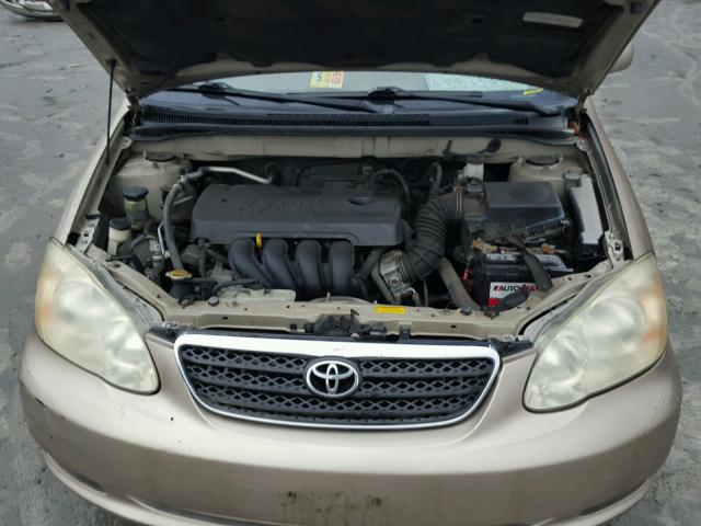 2T1BR32E76C608542 - 2006 TOYOTA COROLLA CE TAN photo 7