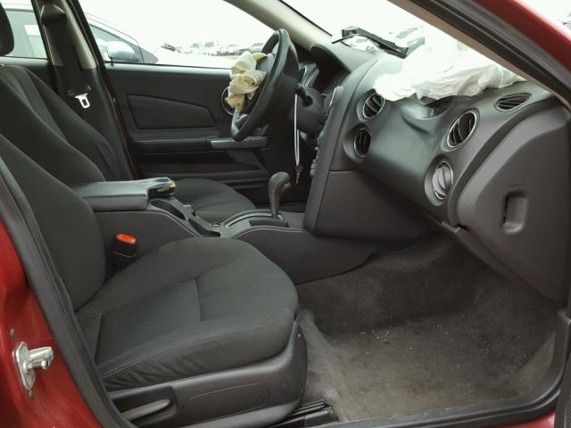 2G2WP552761213932 - 2006 PONTIAC GRAND PRIX Темно-червоний фото 5