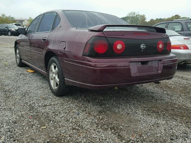 2G1WH52K249418241 - 2004 CHEVROLET IMPALA LS RED photo 3