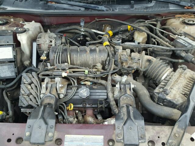 2G1WH52K249418241 - 2004 CHEVROLET IMPALA LS RED photo 7