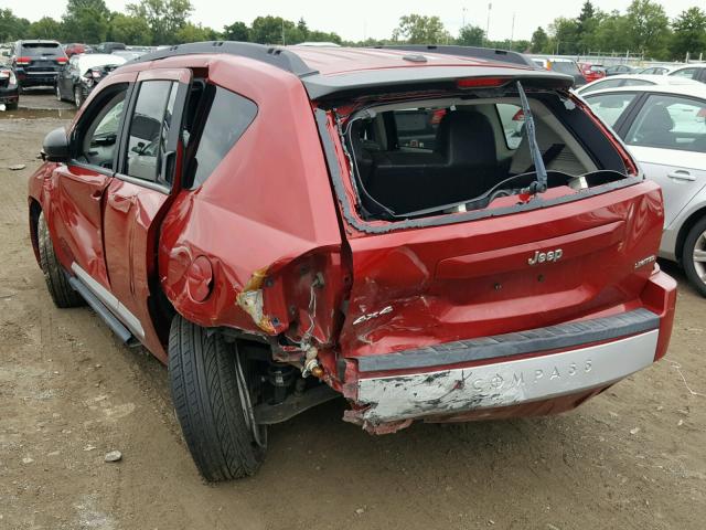 1J4NF5FB7AD569474 - 2010 JEEP COMPASS LI RED photo 3