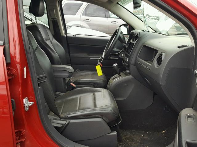 1J4NF5FB7AD569474 - 2010 JEEP COMPASS LI RED photo 5