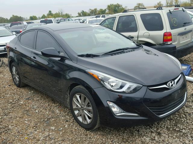 KMHDH4AE4EU106085 - 2014 HYUNDAI ELANTRA SE BLACK photo 1